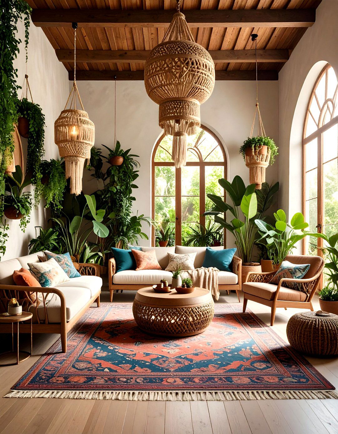 Enchanted Garden Living Space - 24 Gothic Boho Decor Ideas