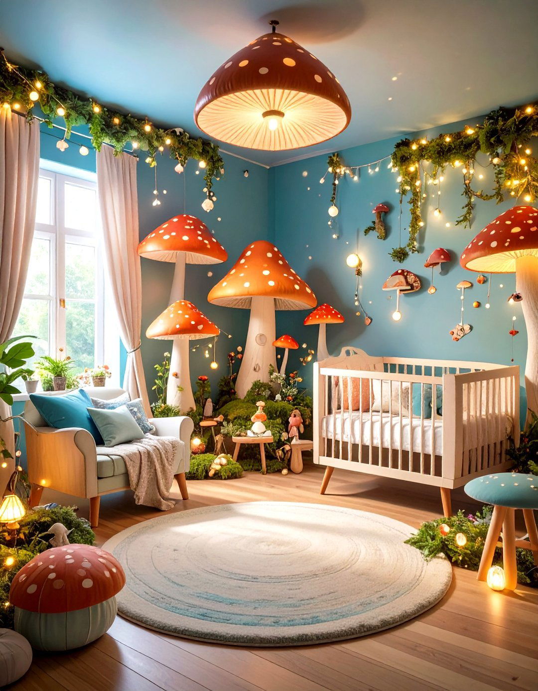 Enchanted Mushroom Forest Nursery - 24 Nature Themed Nursery Ideas