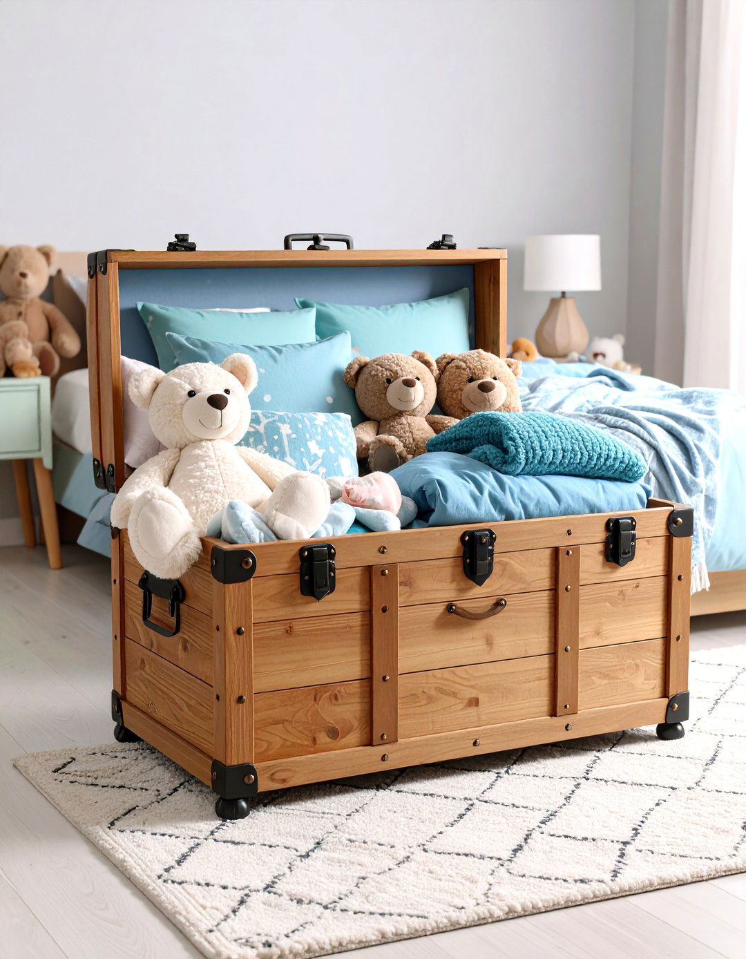 End of Bed Storage Trunk - 24 Toy Storage Ideas