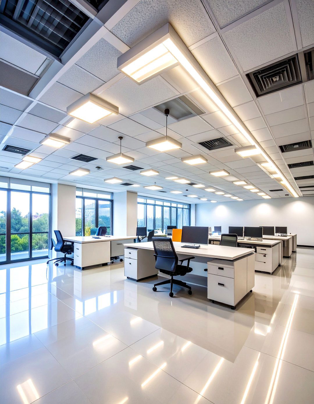 Energy Efficient LED Retrofit Drop Ceiling Solution - 24 Drop Ceiling Lighting Ideas