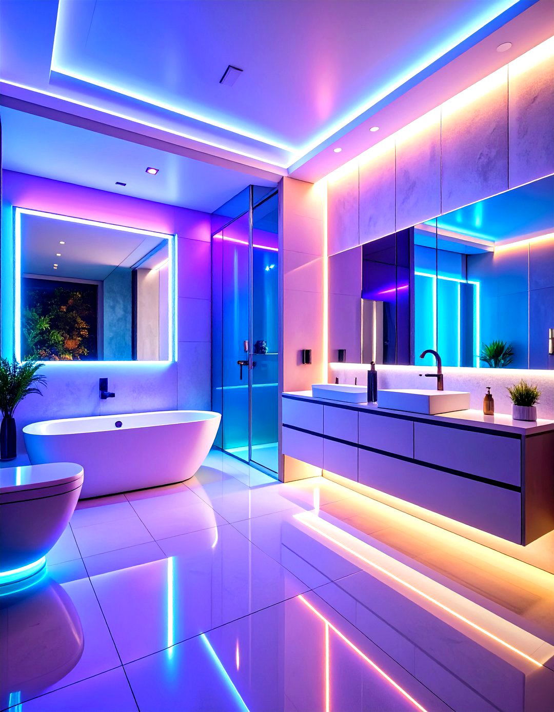 Energy Efficient OLED Panel Lighting for Uniform Illumination - 24 Shower Lighting Ideas