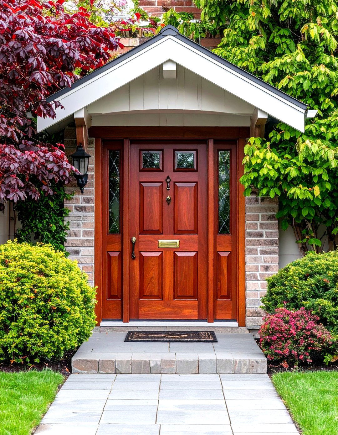 English Chestnut Stained Front Door - 24 Stained Front Door Ideas