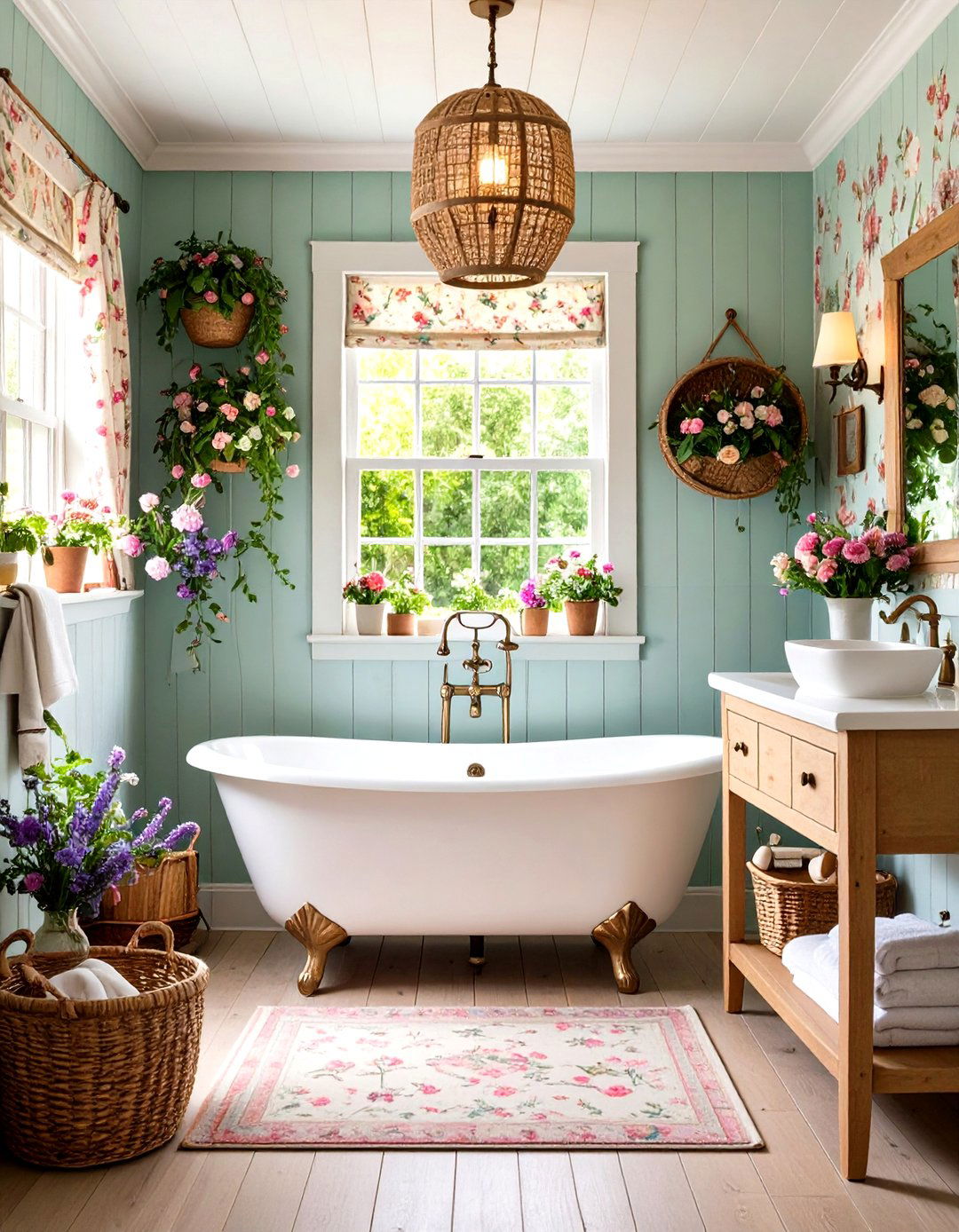 English Cottage Beadboard Bathroom - 24 Traditional Bathroom Ideas