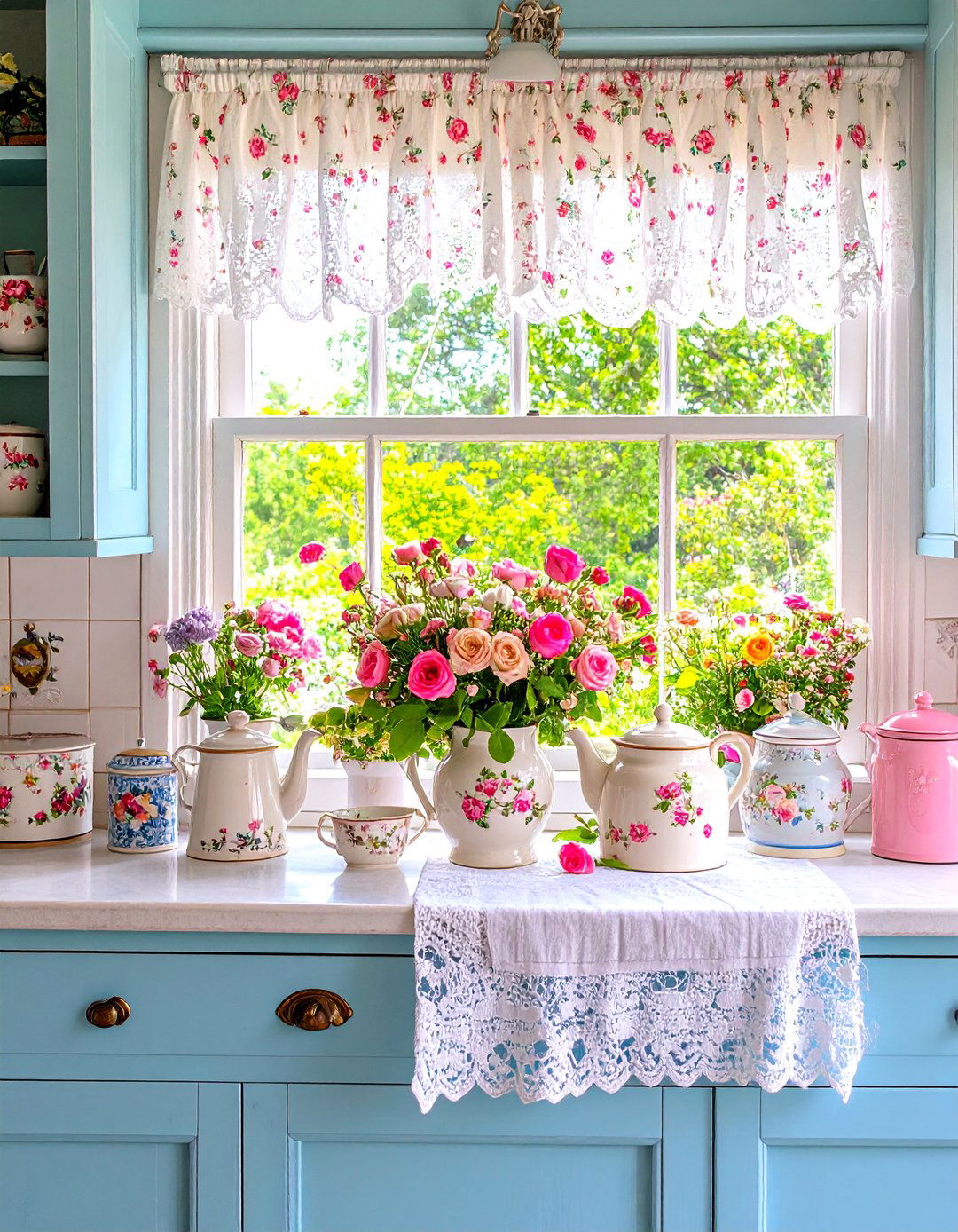 English Cottage Counter Charm - 24 Kitchen Counter Decor Ideas