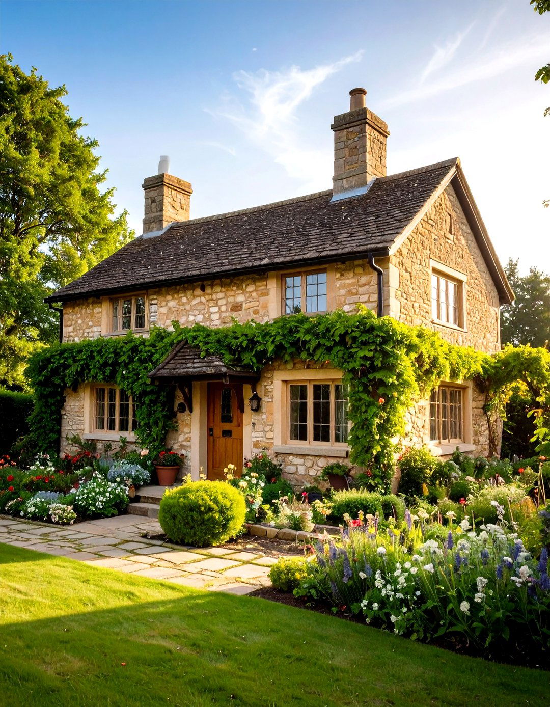 English Cottage Greige Interpretation - 24 Greige Paint Colors for Exteriors