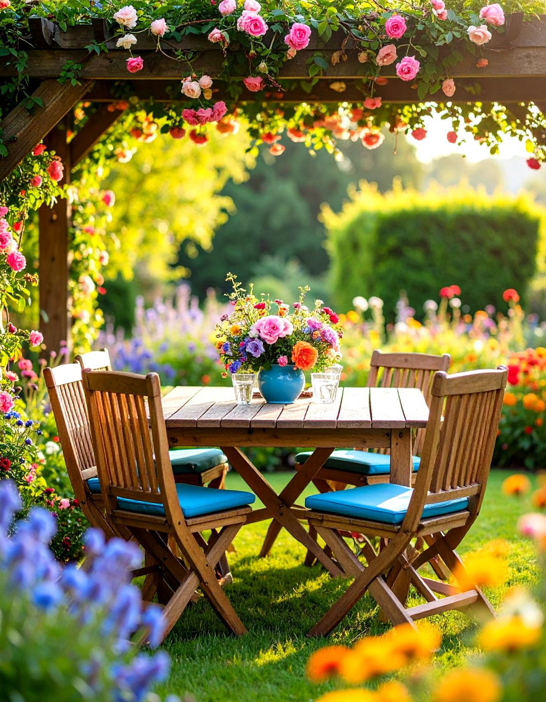 English Country Garden - 24 Outdoor Dining Area Ideas