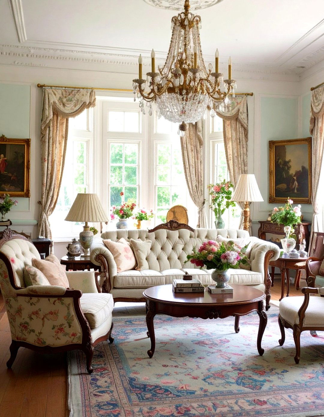 English Country Manor Living Room - 24 Shabby-chic Style Living Room Ideas