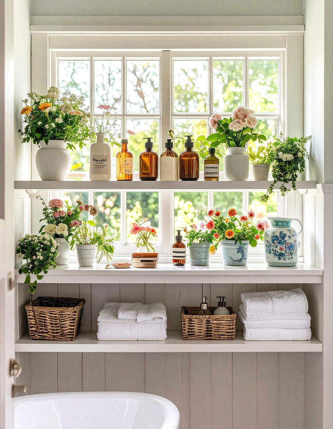 English Garden Bathroom Botanical - 24 Shelf Decor Ideas