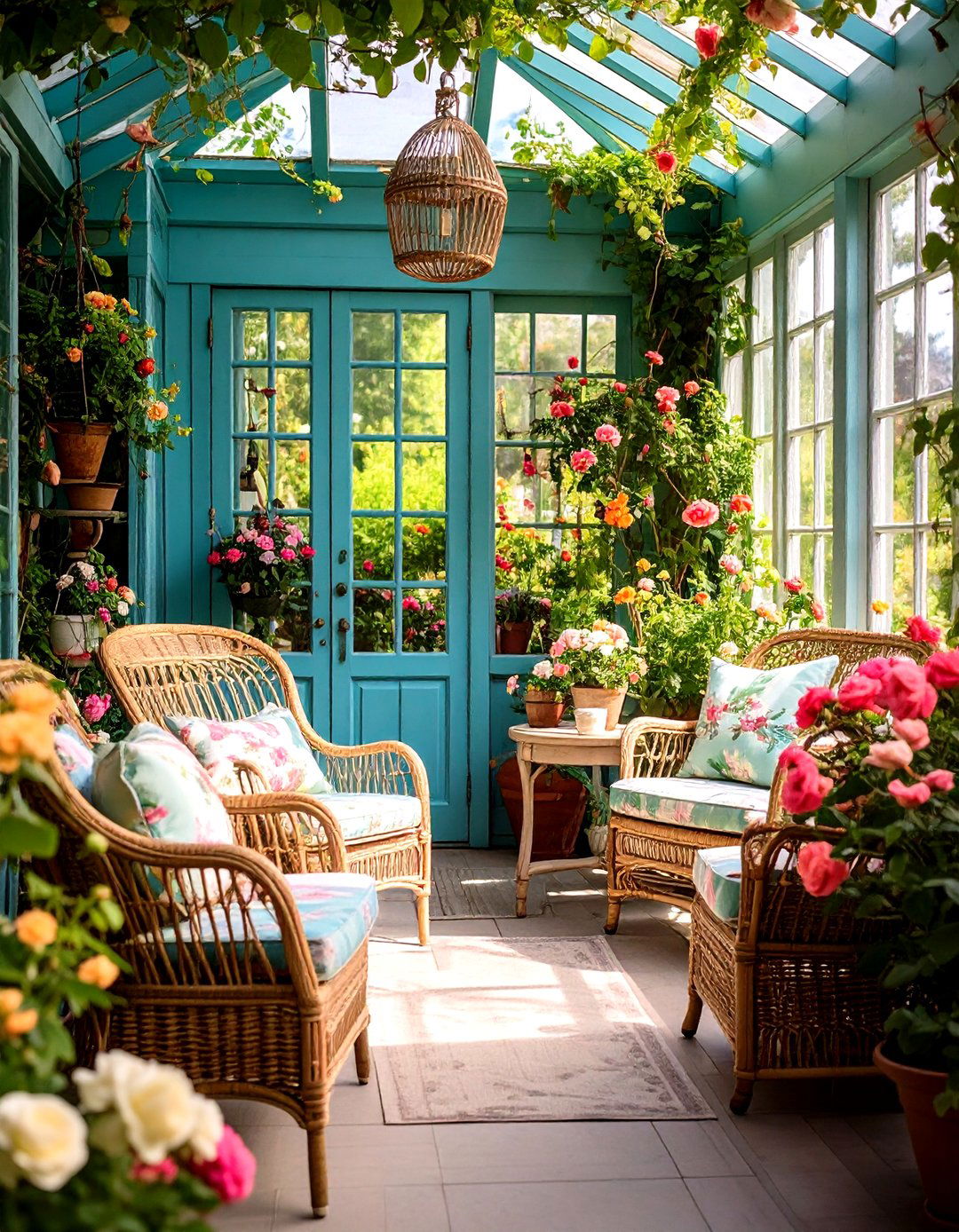 English Garden Conservatory Style - 24 Lanai Porch & Patio Designs