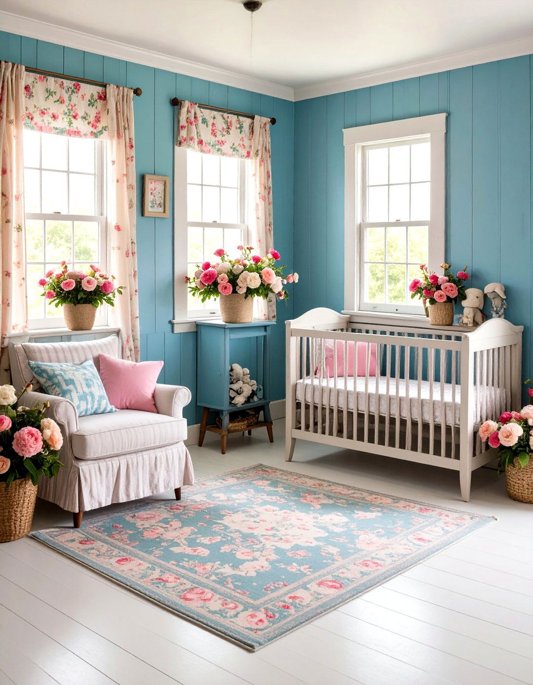 English Garden Cottage Nursery - 24 Floral Nursery Ideas