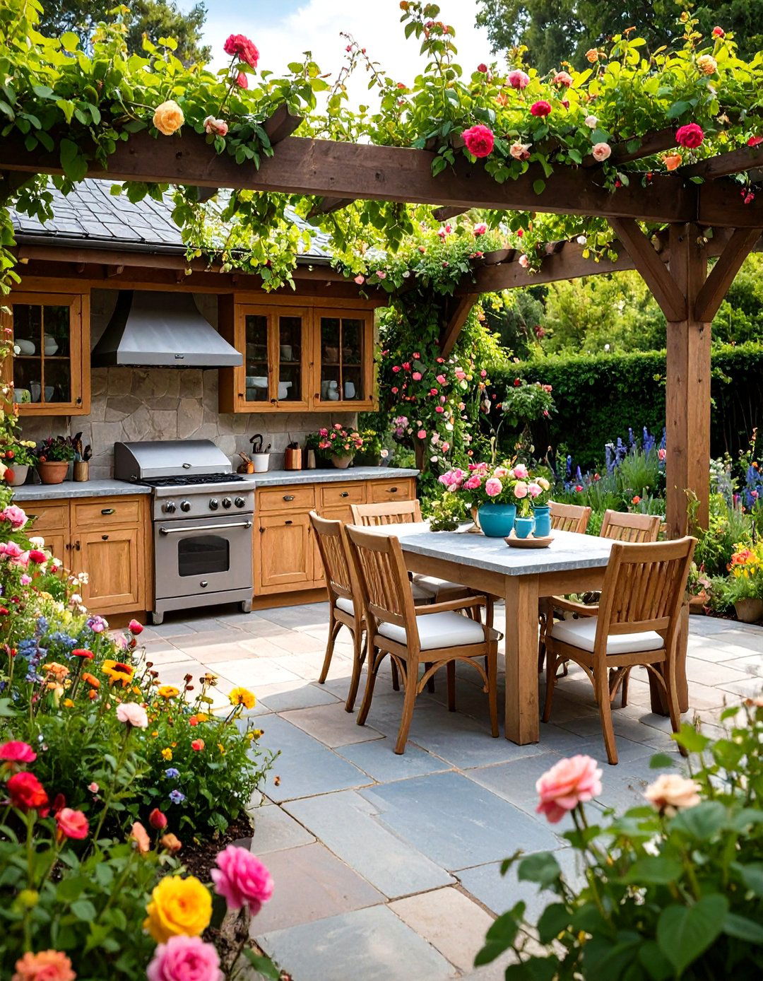 English Garden Lanai Kitchen - 24 Lanai Kitchen Ideas
