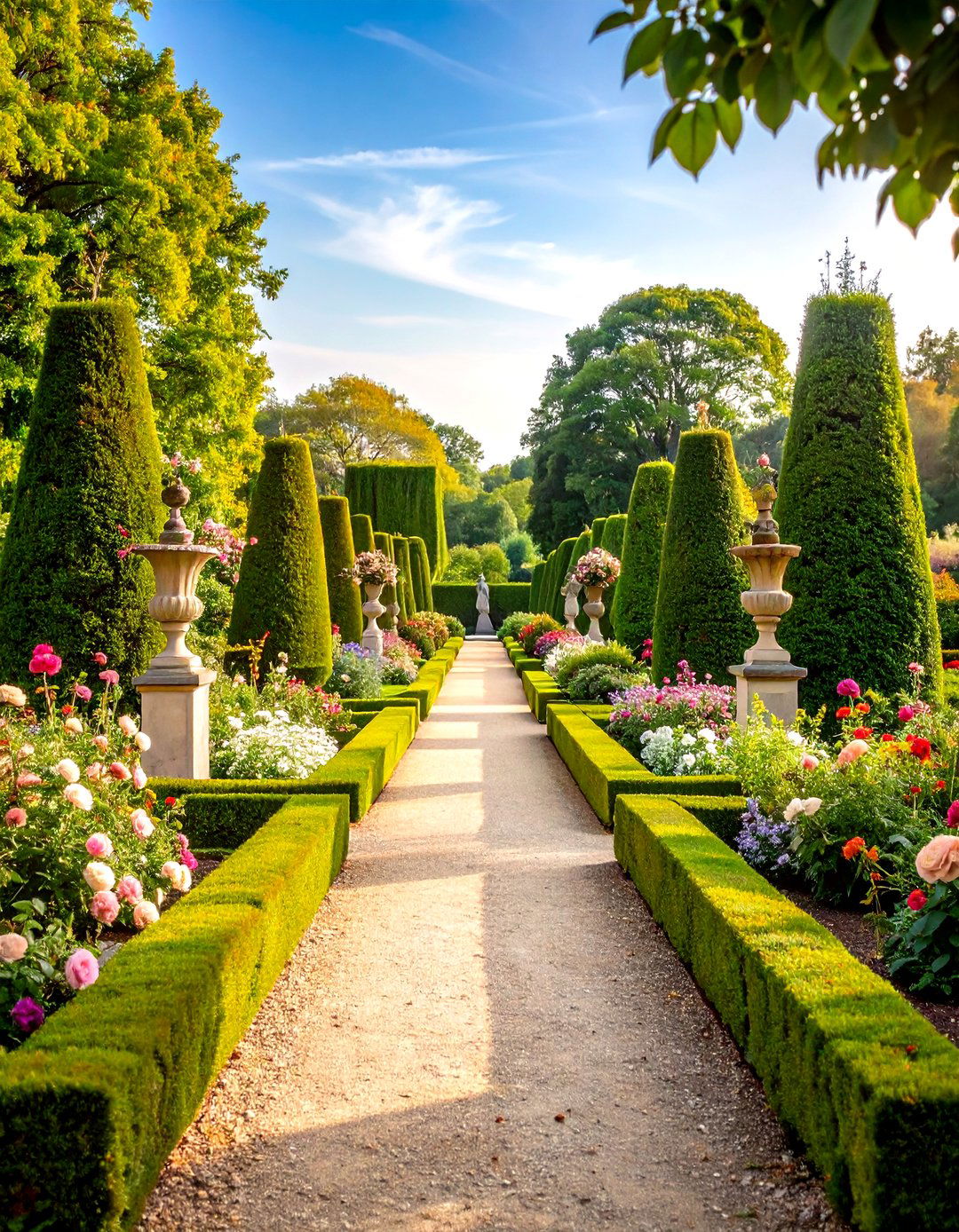 English Manor House Formal Garden - 24 Curb Appeal Ideas