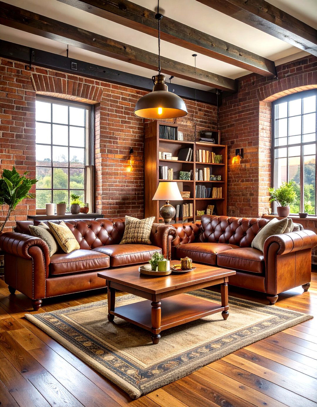 English Pub Living Room - 24 Brick Wallpaper Ideas