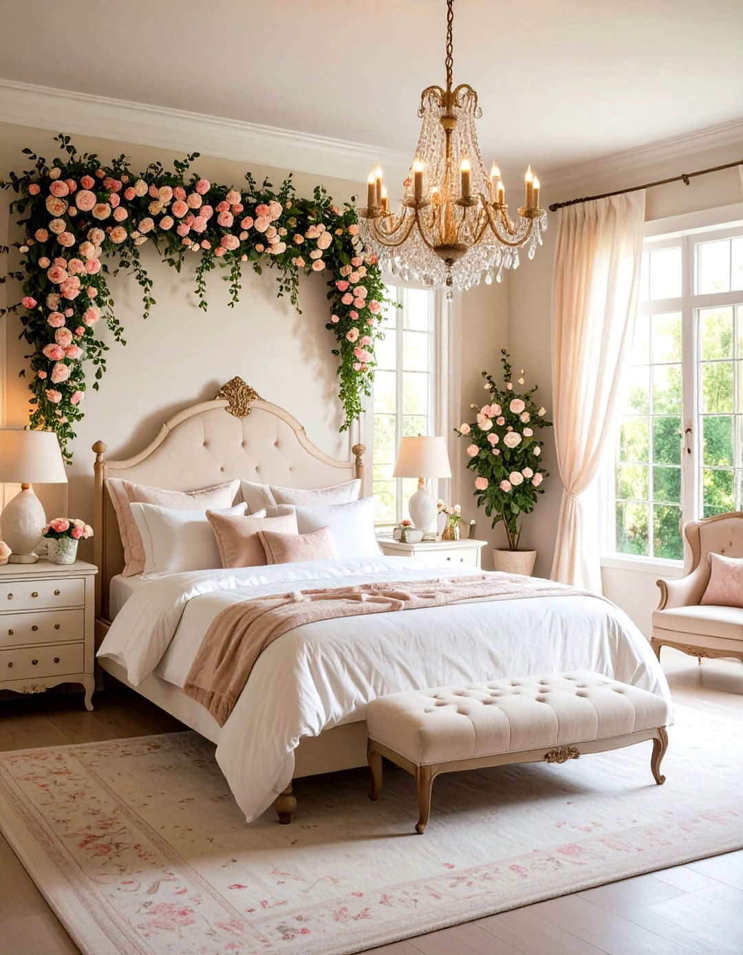 English Rose Garden Cottage Bedroom Style - 24 Cottage Bedroom Ideas