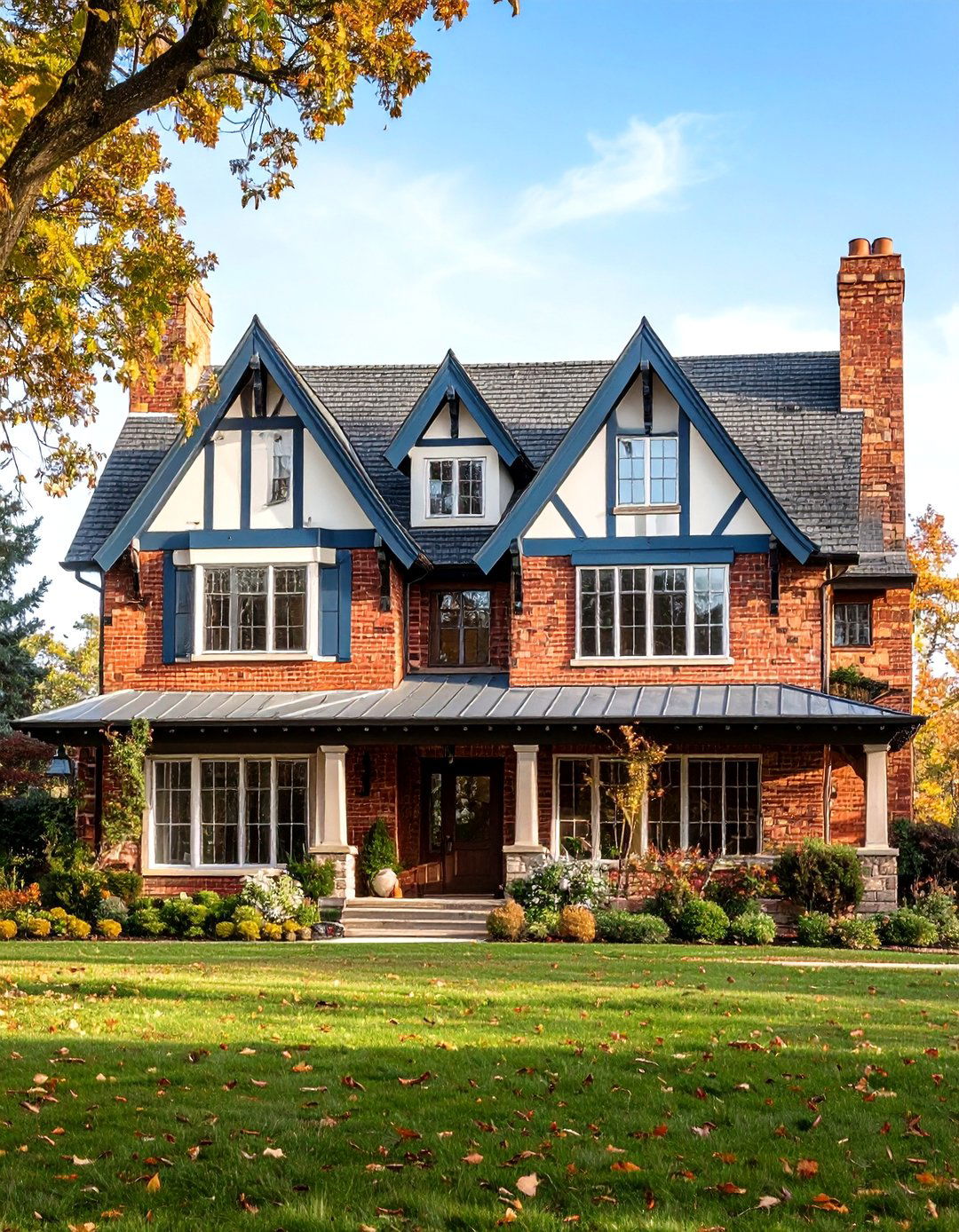 English Tudor Ranch Adaptations - 24 Ideas for Ranch-Style Home Exteriors