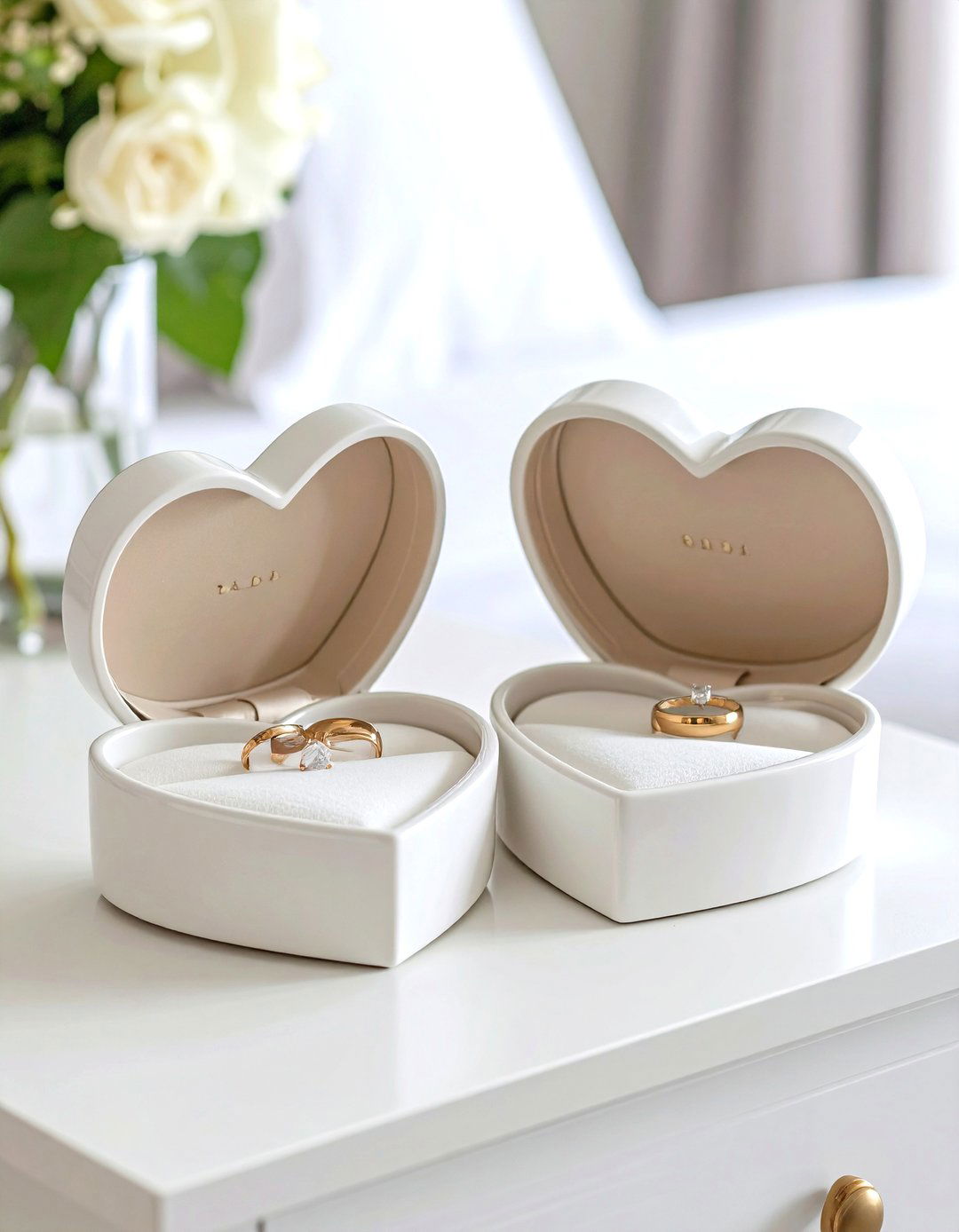 Engraved Wedding Ring Dish Set - 24 Personalized Wedding Gift Ideas