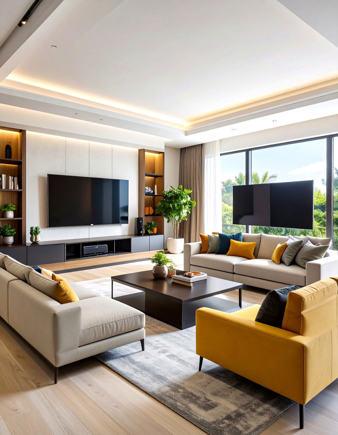 Entertainment Center Integration - 24 Cigar Room Ideas