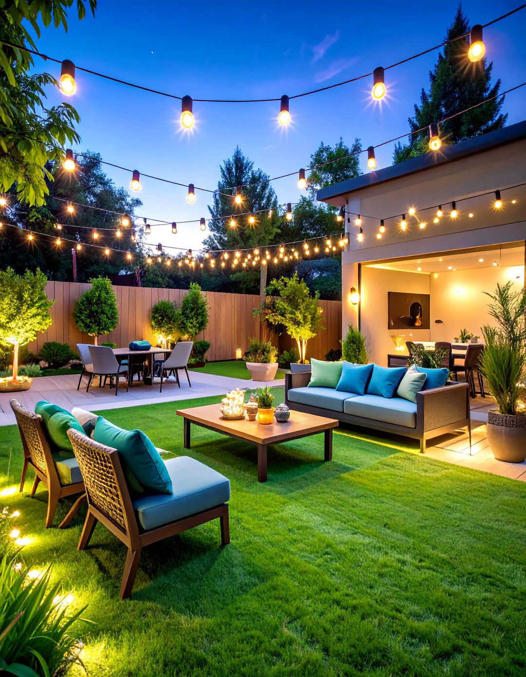 Entertainment Zone Central - 24 Backyard Turf Ideas