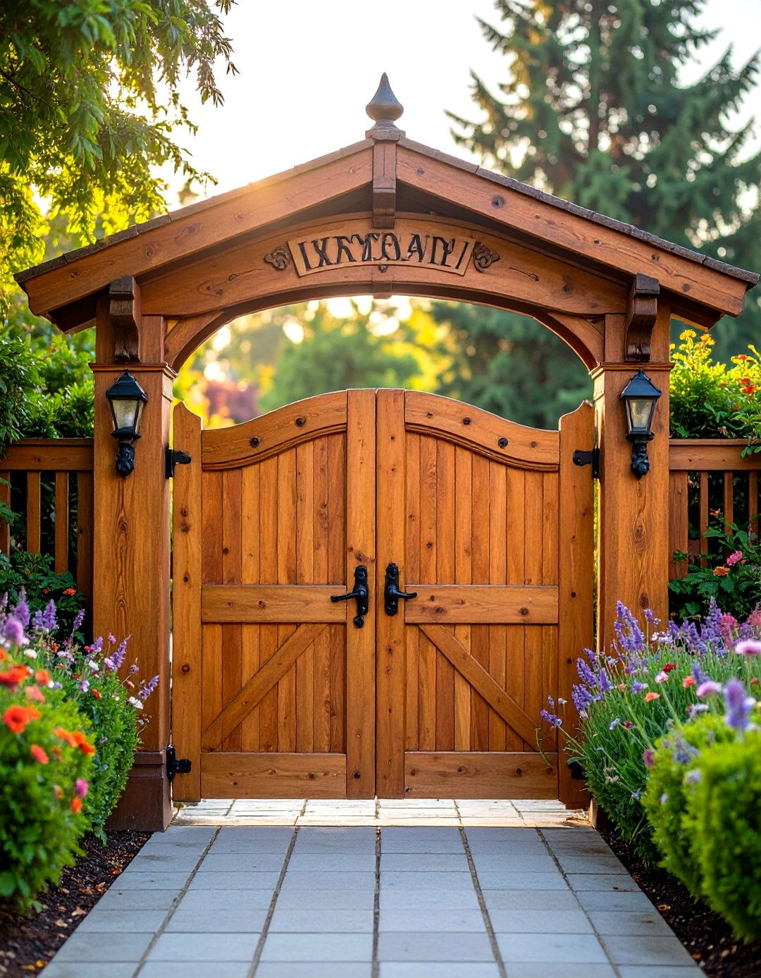 Entrance Gate Signs - 24 Garden Sign Ideas