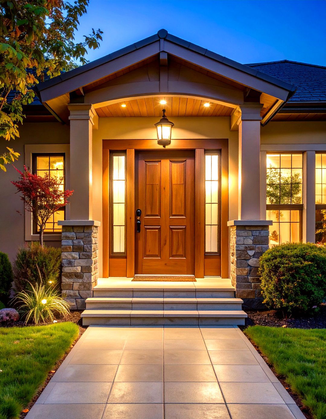 Entrance and Doorway Welcome - 24 Landscape Lighting Ideas