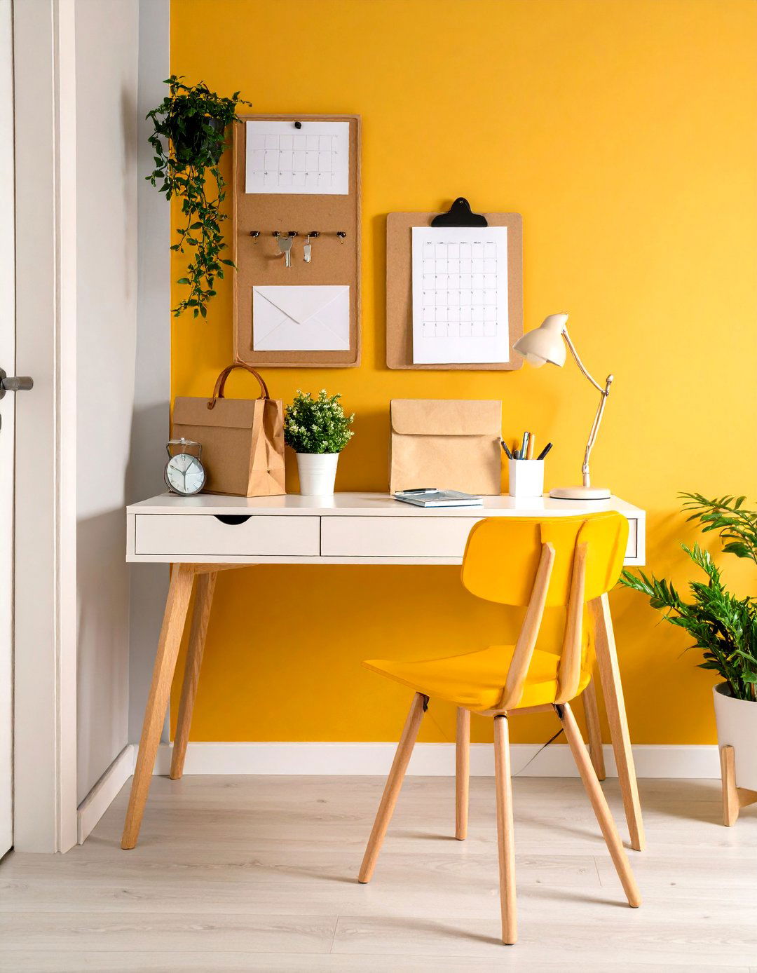 Entryway Command Center Desk with Family Organization - 24 Built-in Desk Ideas