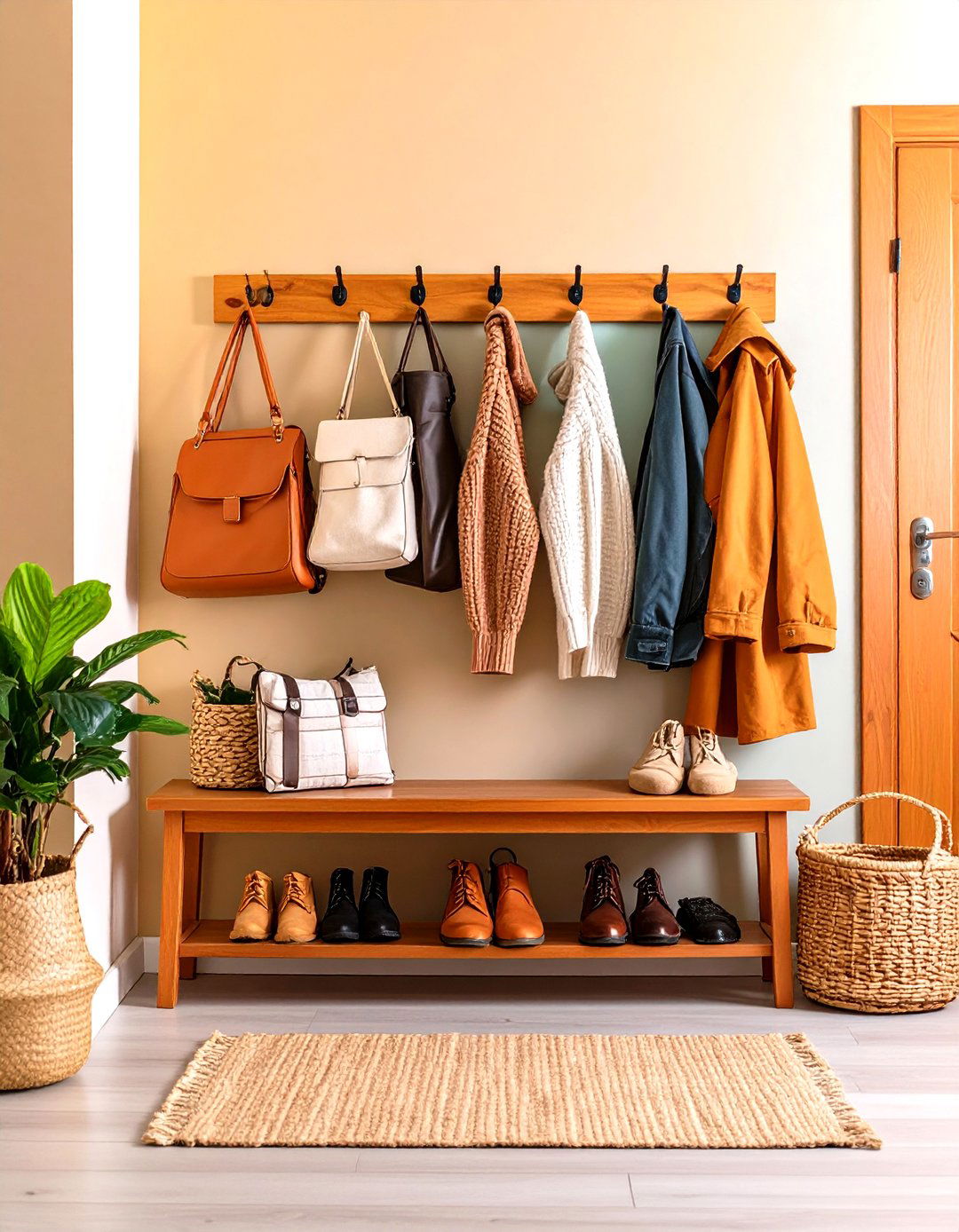 Entryway Organization - 24 Minimalist Apartment Ideas