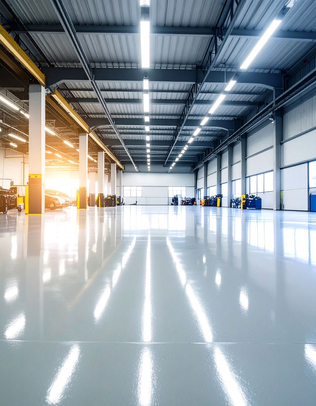 Epoxy Sealed Concrete with Chemical Resistance - 24 Types of Concrete Floor Finishes
