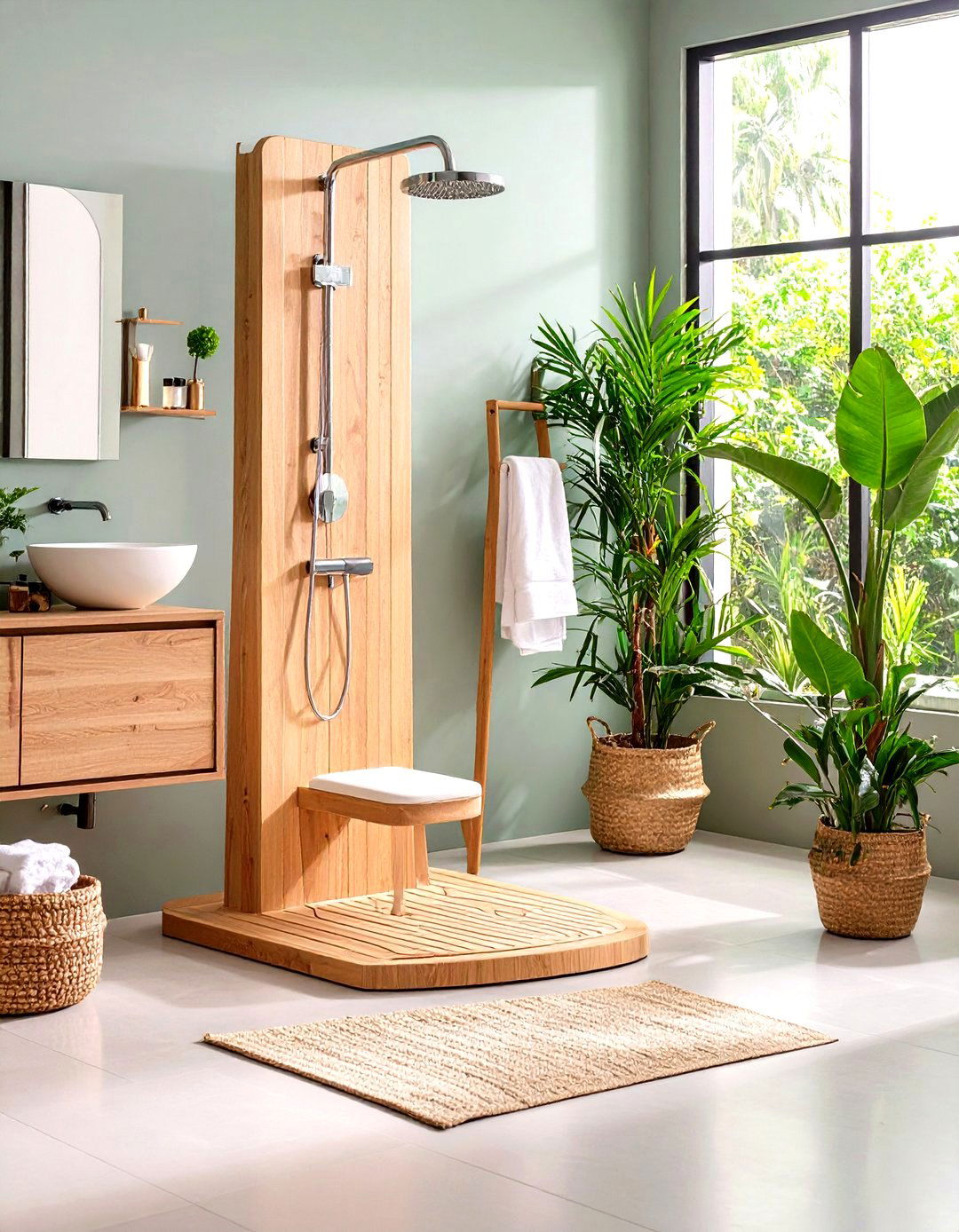Ergonomic Curved Shower Seats - 24 Shower Bench Ideas