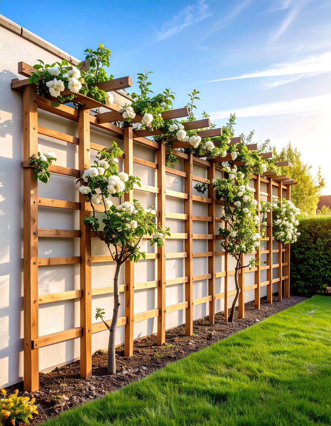 Espalier Fruit Tree Trellis for Edible Landscaping - 24 Garden Trellis Ideas