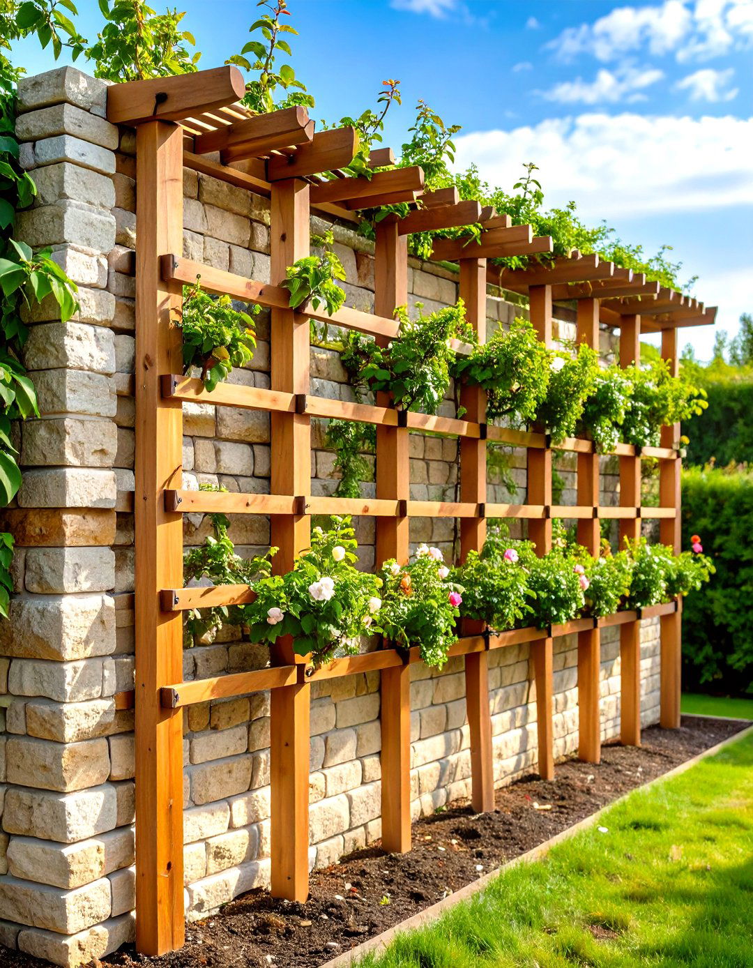 Espalier Wall Training Trellis - 24 Trellis Ideas