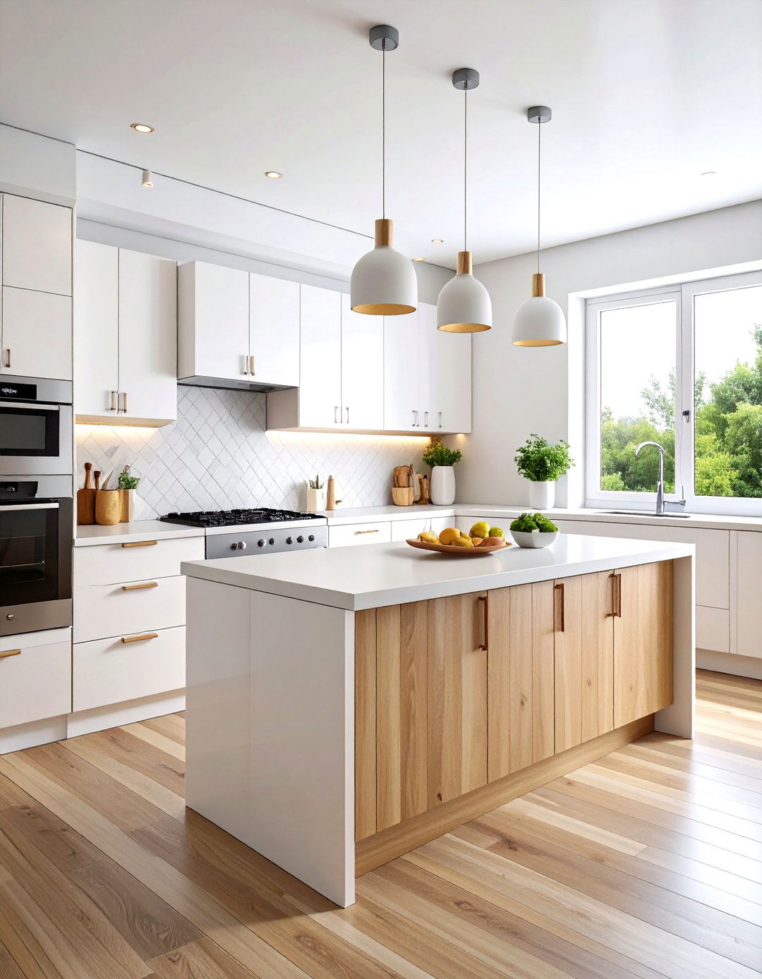 Euro Style White Laminate Kitchen - 24 1980s Kitchen Ideas