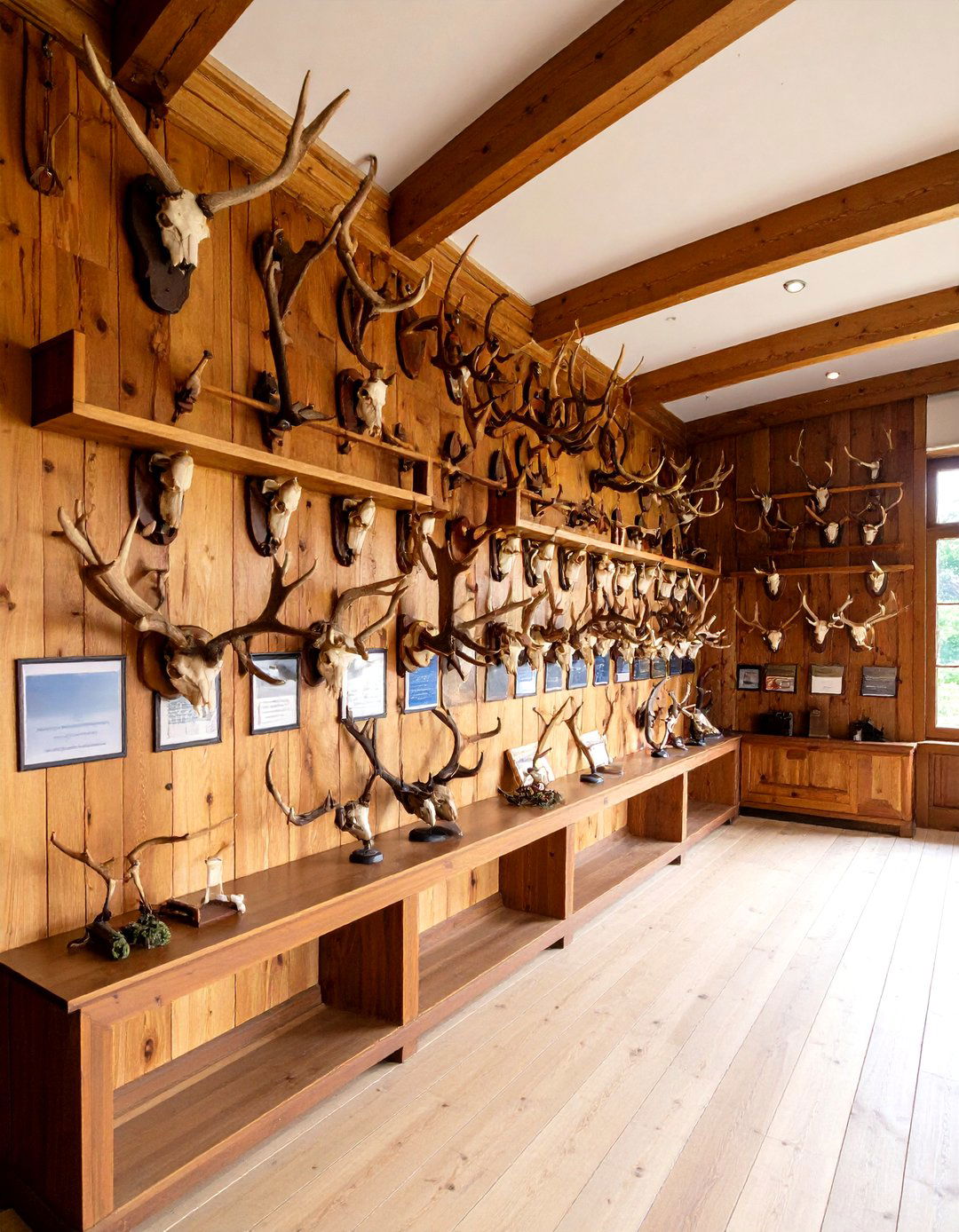 European Mount Trophy Room Display - 24 Hunting Trophy Room Ideas