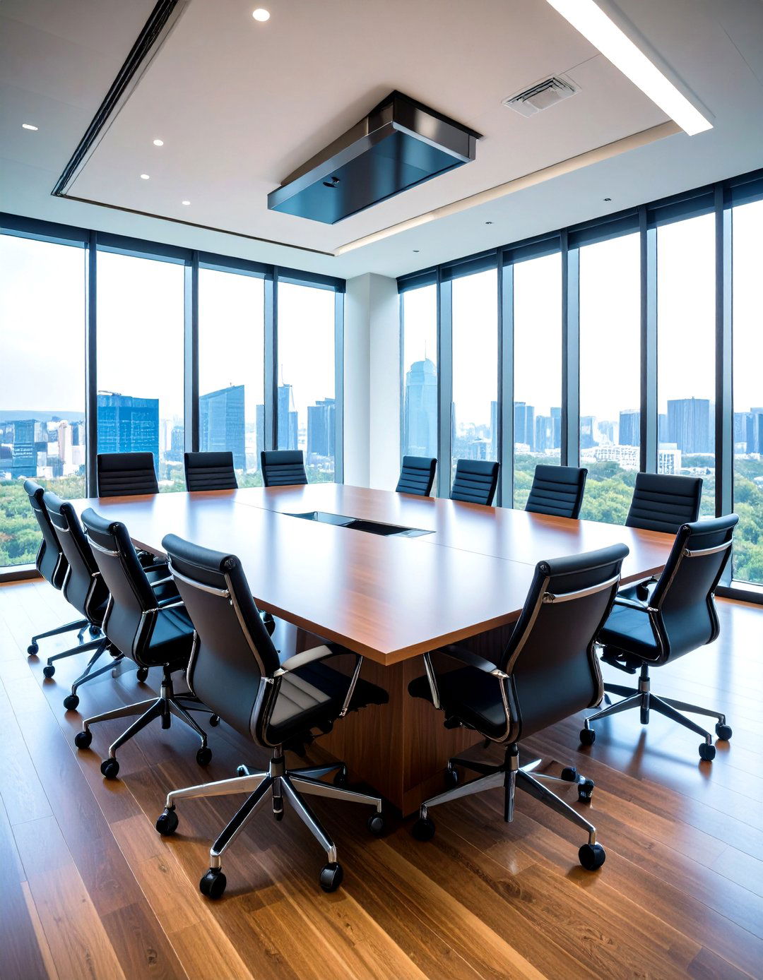 Executive Conference Desk with Meeting Integration - 24 Desk Ideas