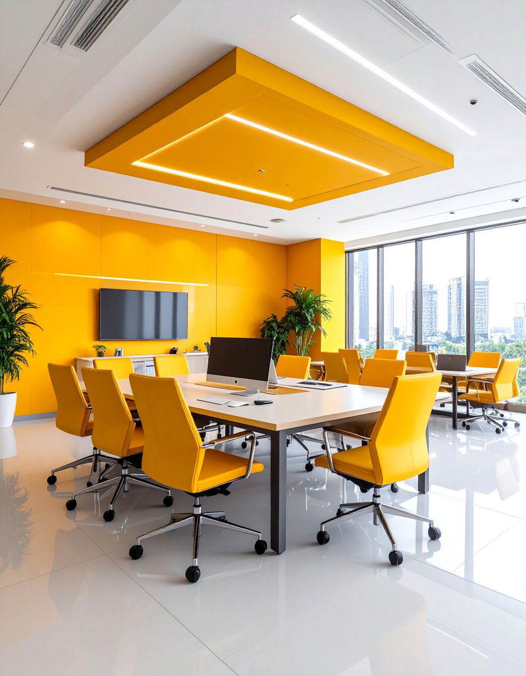 Executive Conference Office with Small Meeting Area - 24 Small Office Ideas