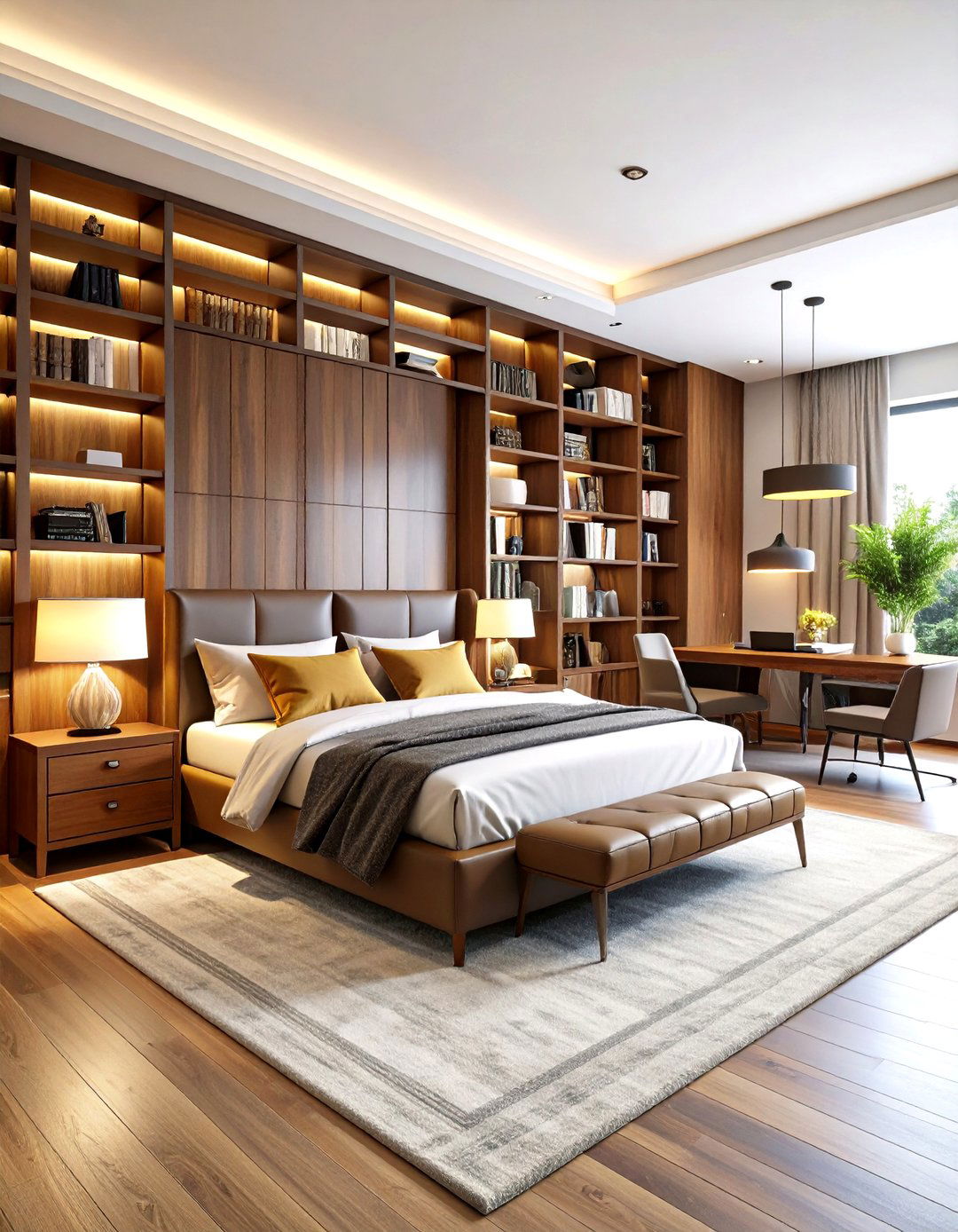Executive Study Library Bedroom - 24 Man Cave Bedroom Ideas