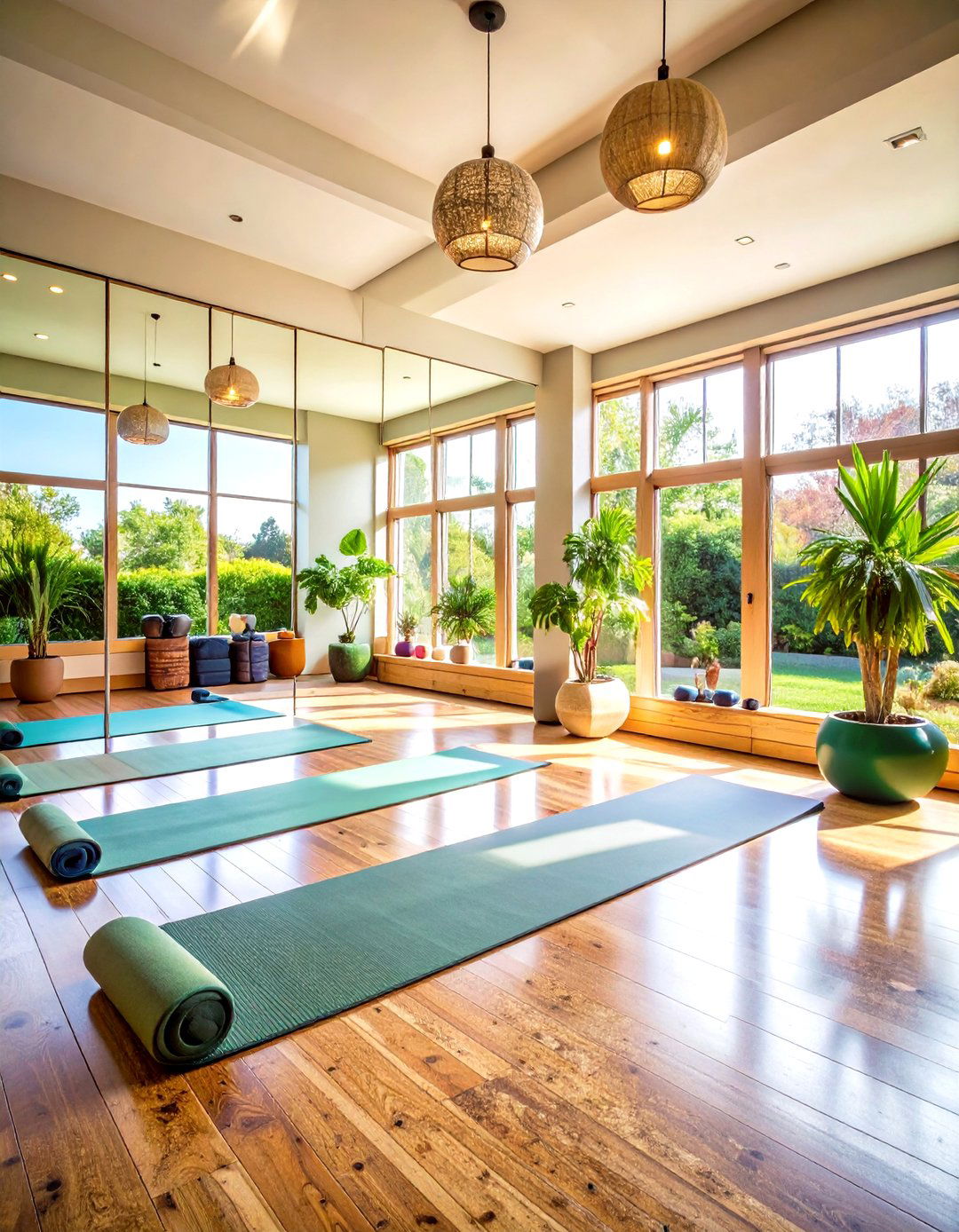 Exercise and Yoga Sunroom Studio - 24 Rustic Sunroom Ideas