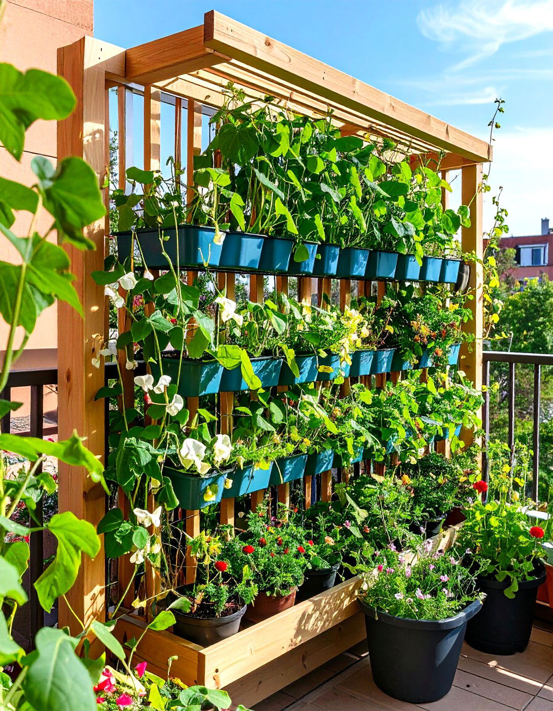 Expandable Accordion Trellis Panel - 24 Balcony Trellis Ideas