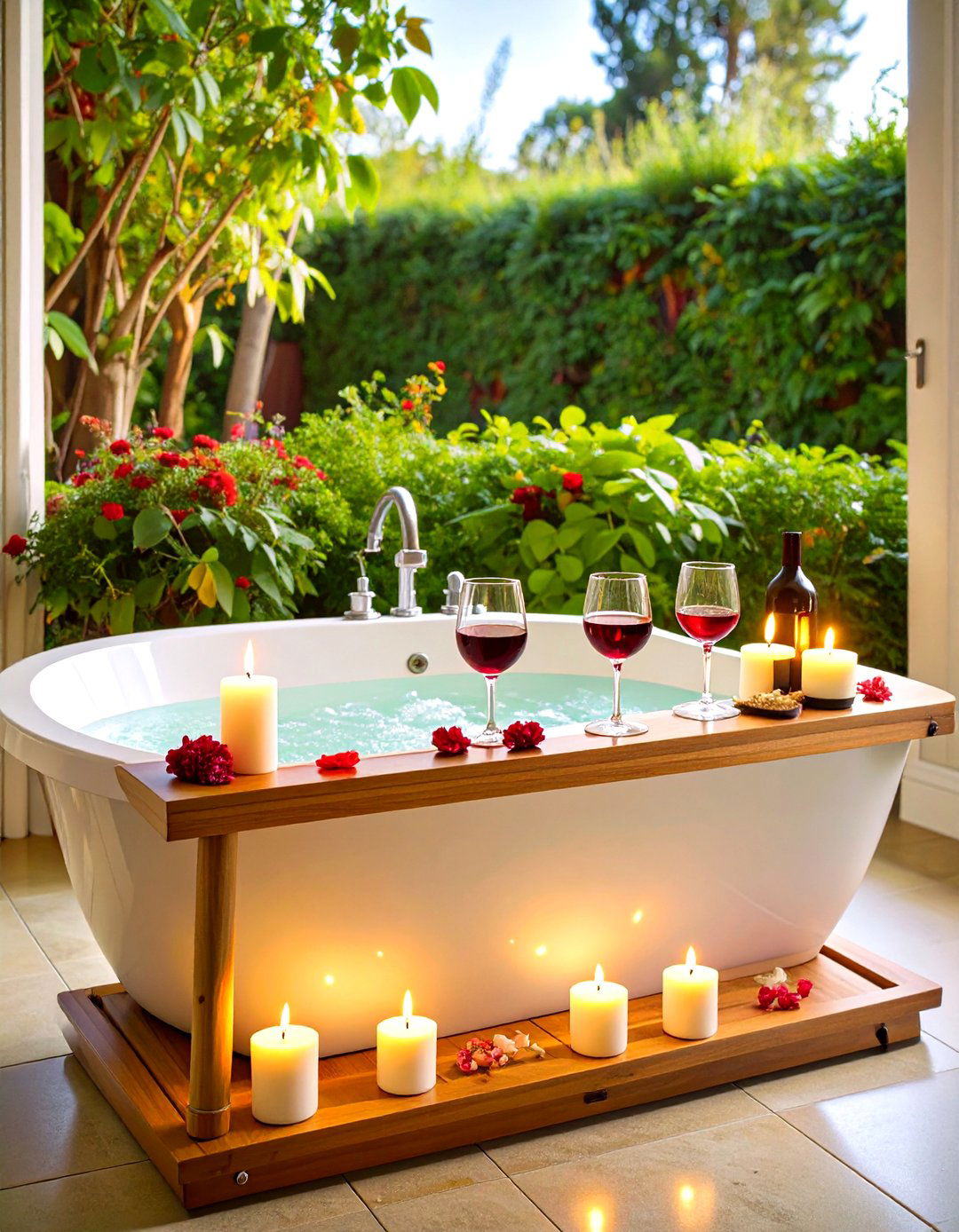Expandable Bathtub Caddy - 24 Bathroom Tray Ideas