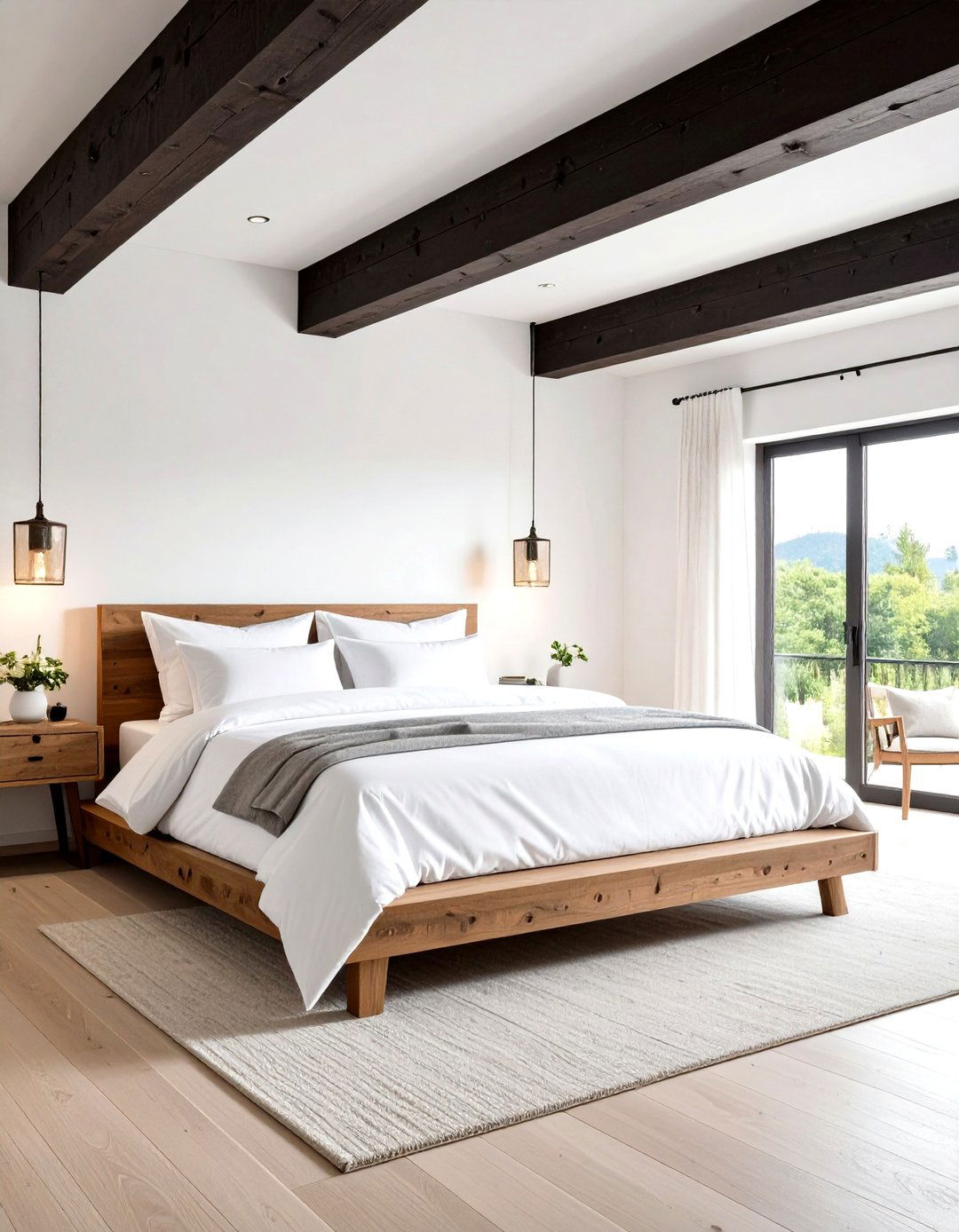 Exposed Beam Bedroom Sanctuary - 24 Spanish Modern Interior Design Ideas