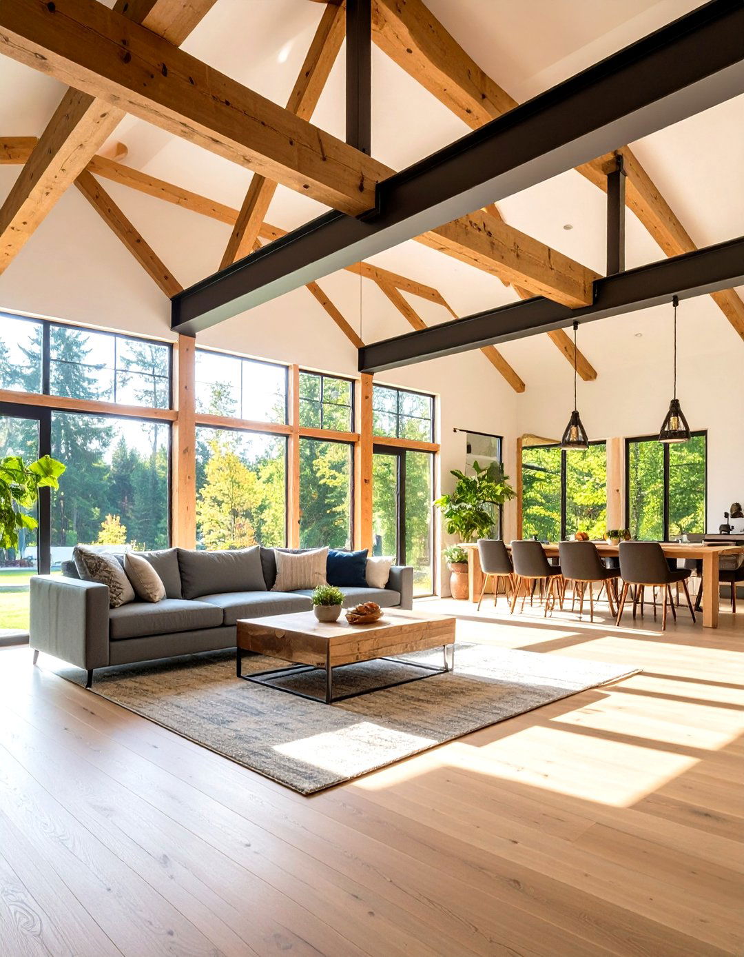 Exposed Beam Elements - 24 Modern Ranch House