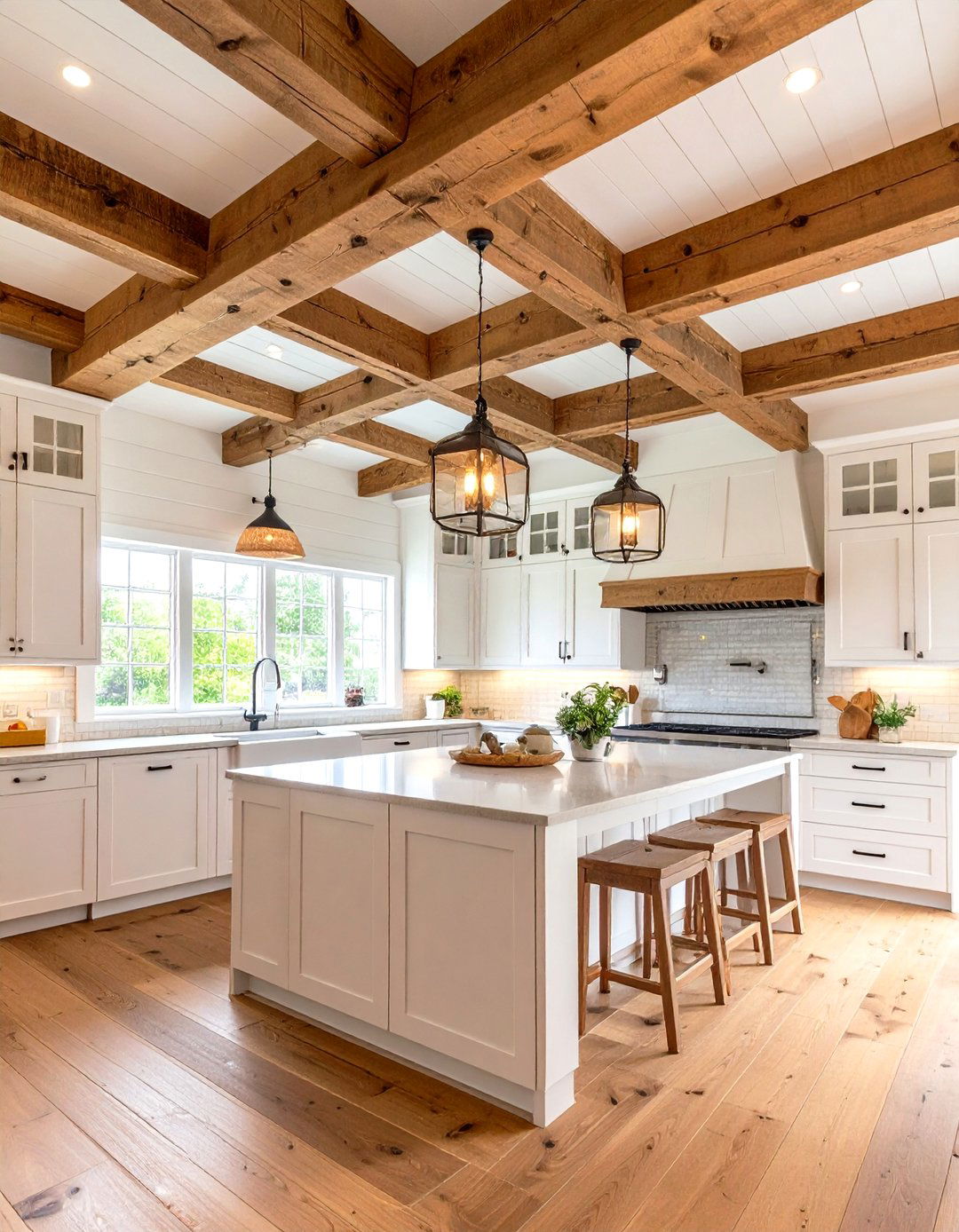 Exposed Beam Kitchen Ceiling - 24 Kitchen Ceiling Ideas