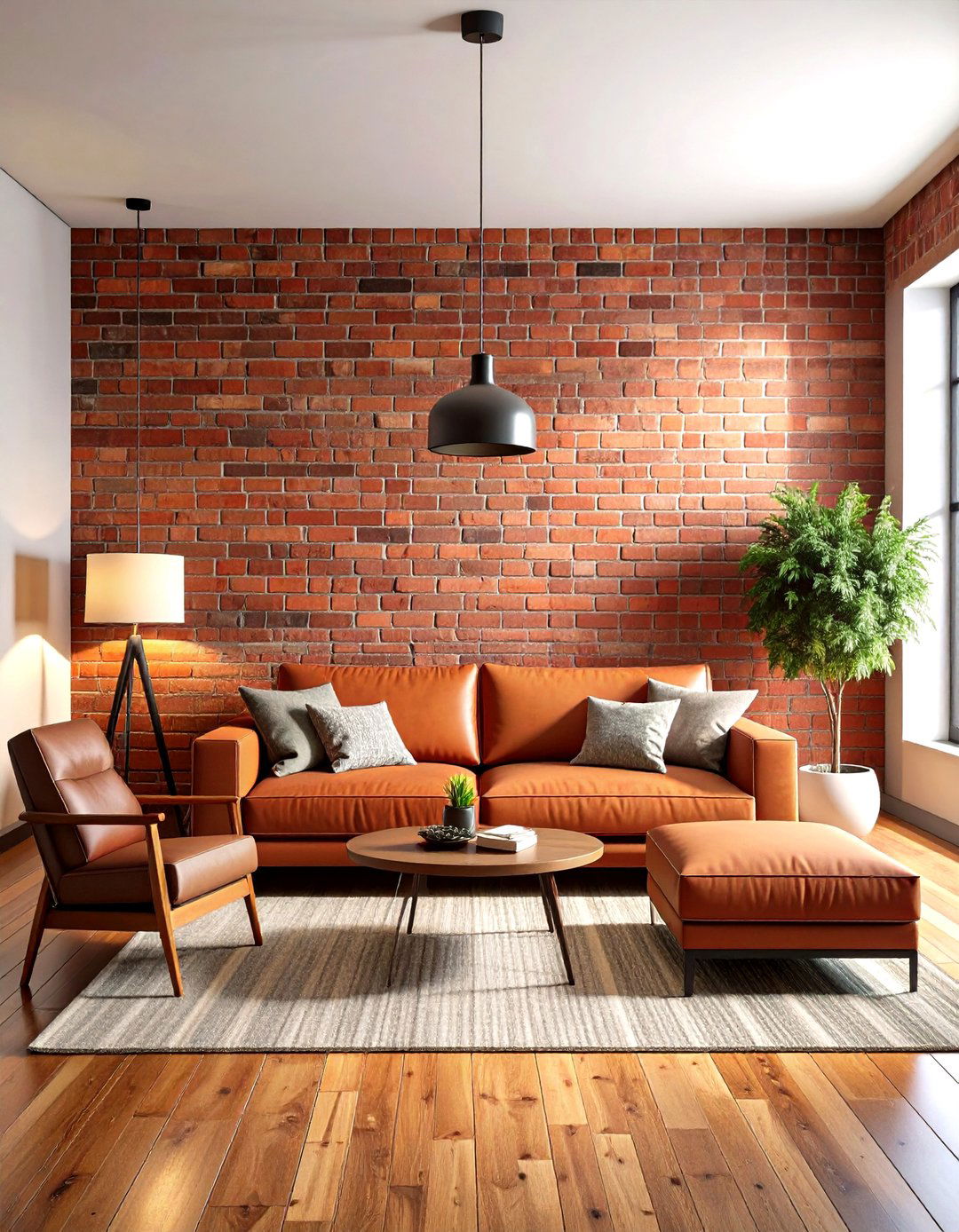 Exposed Brick Accent Walls - 24 Industrial Interior Design Style Ideas