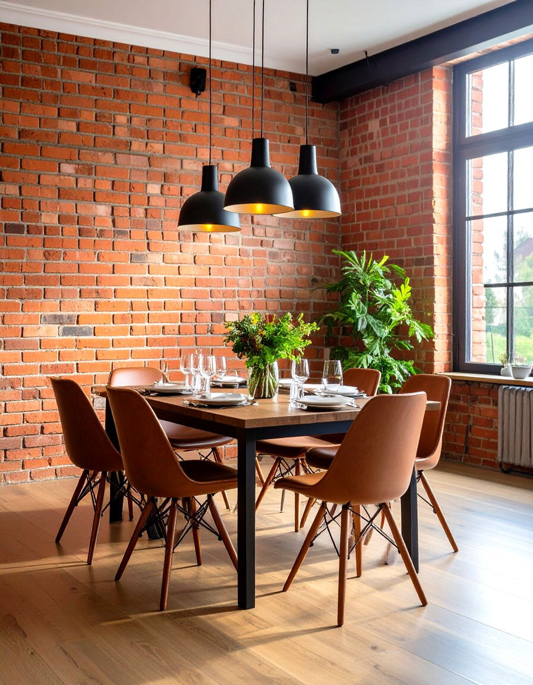 Exposed Brick Statement Wall - 24 Feature Wall Ideas