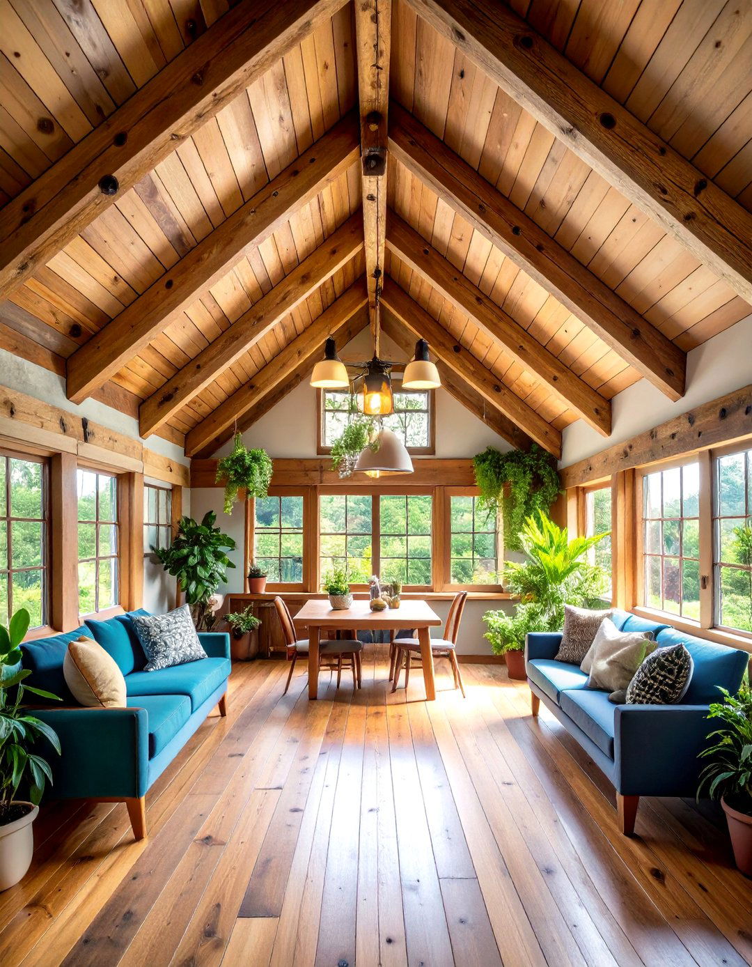 Exposed Ceiling Beam Architecture - 24 Rustic Tiny House Ideas