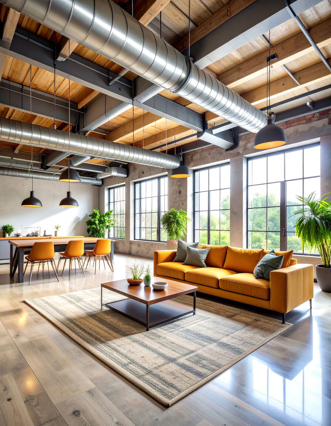 Exposed Ductwork Design Features - 24 Industrial Interior Design Style Ideas