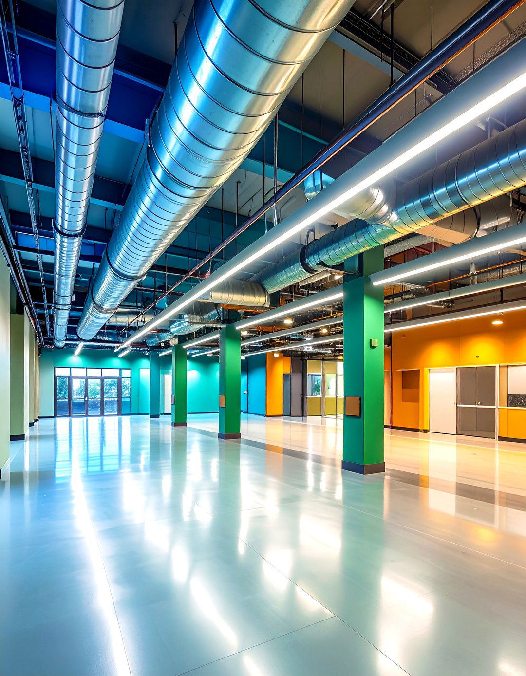 Exposed Ductwork with Strategic Lighting Integration - 24 Metro Style Interior Design Ideas
