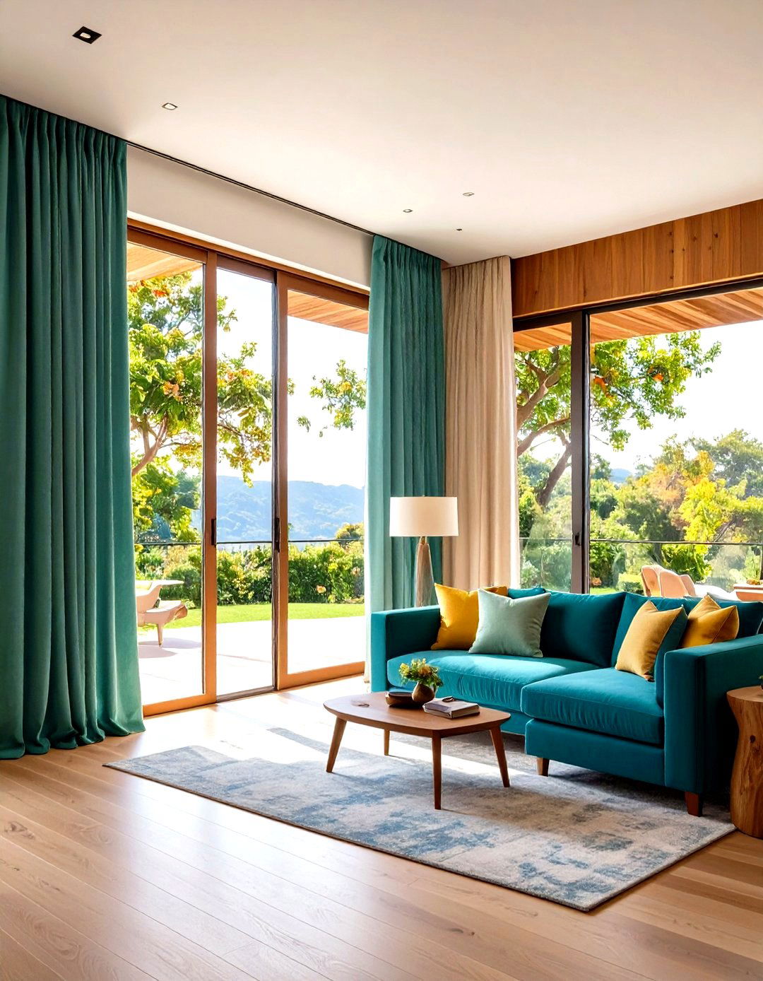 Extra Wide Single Panel Curtains - 24 Sliding Door Curtain Ideas