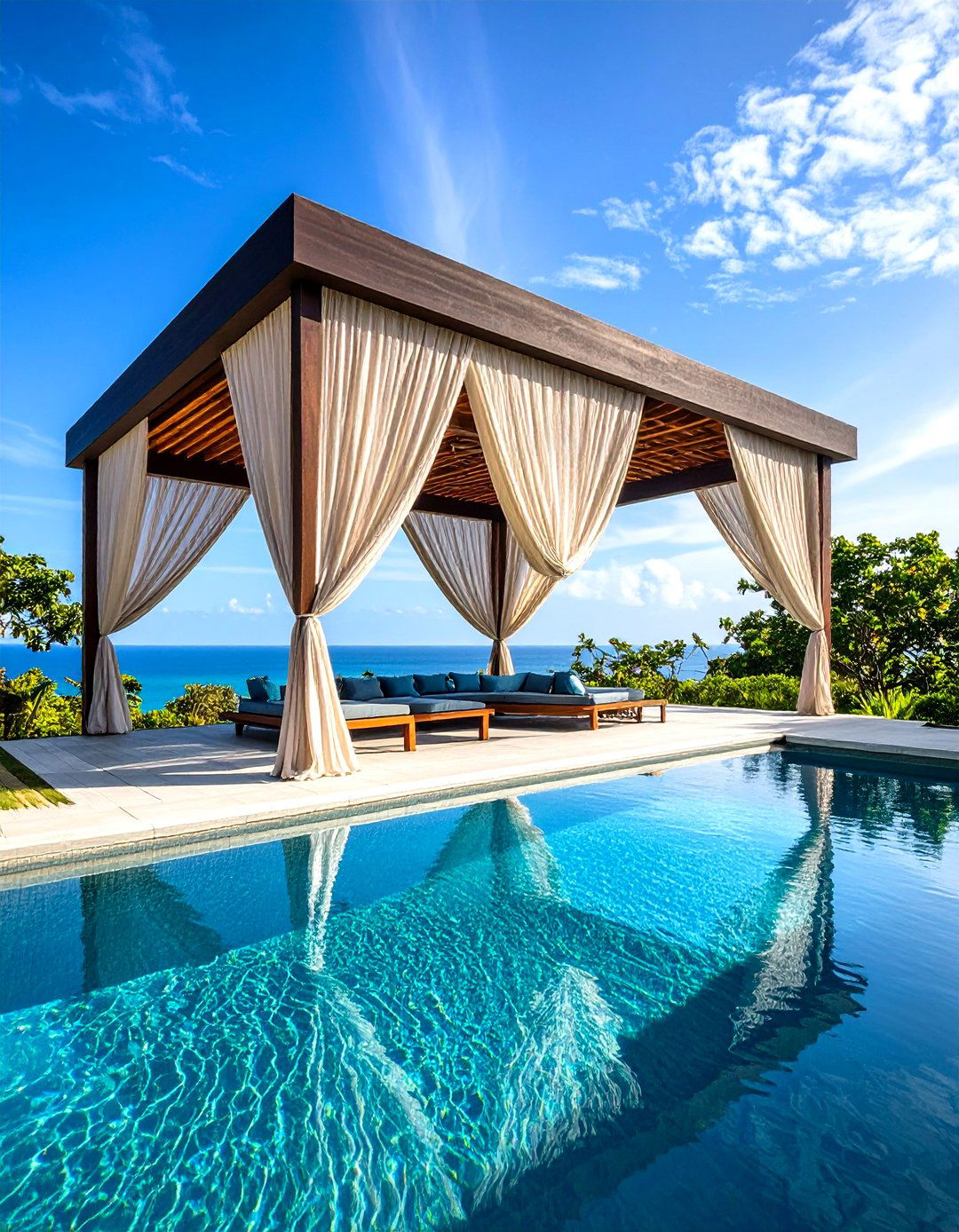 Fabric Draping Systems - 24 Pool Shade Ideas