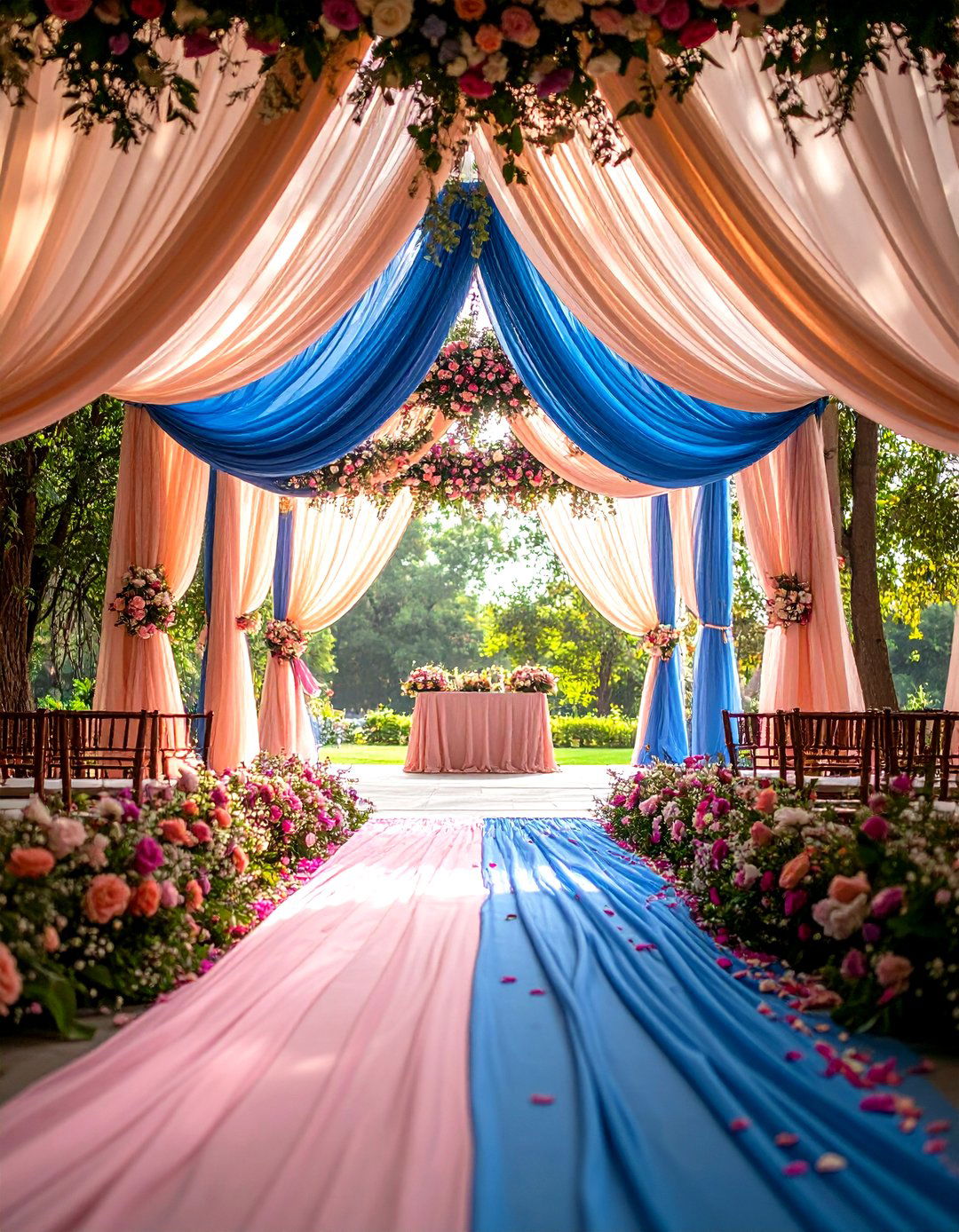 Fabric Draping Wedding Altars - 24 Wedding Altar Ideas