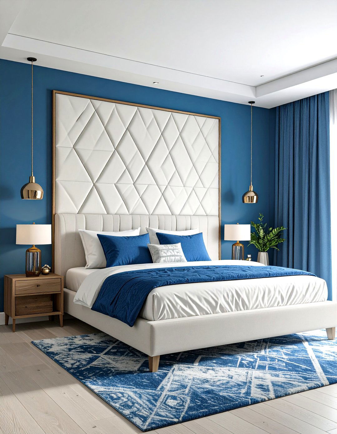 Fabric Panel Accent Wall - 24 Bedroom Accent Wall Ideas